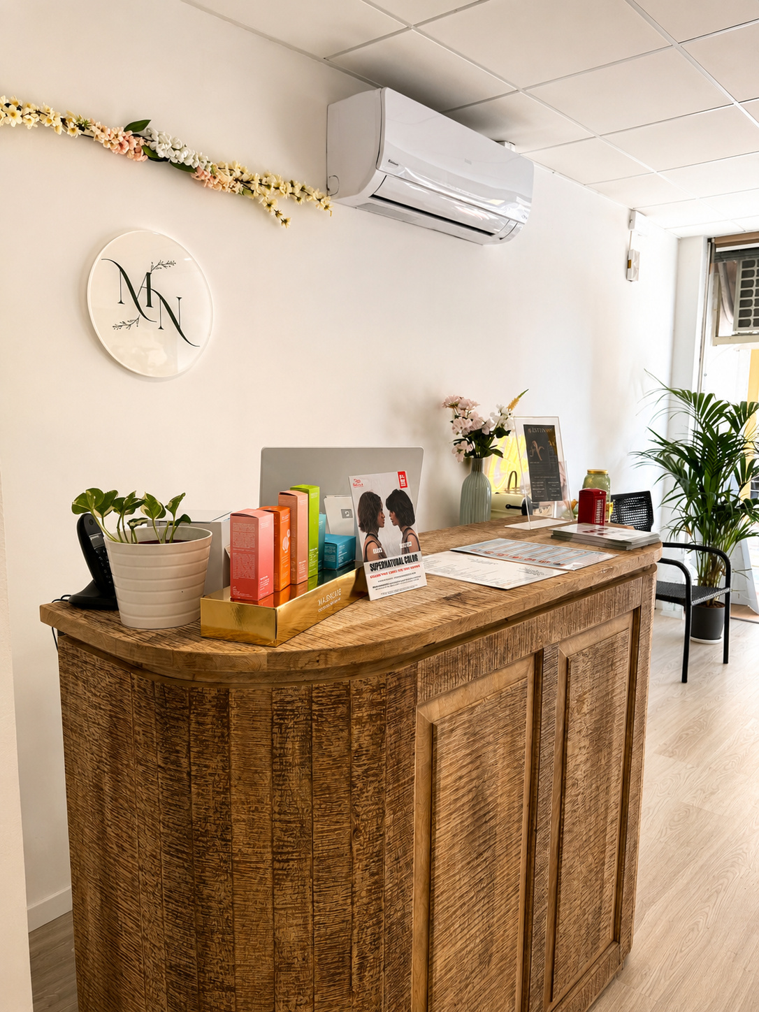 Recepción orgánica de MN Beauty Studio